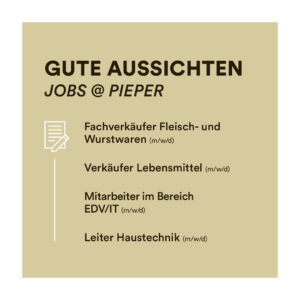 Gute Aussichten – Jobs @ Pieper